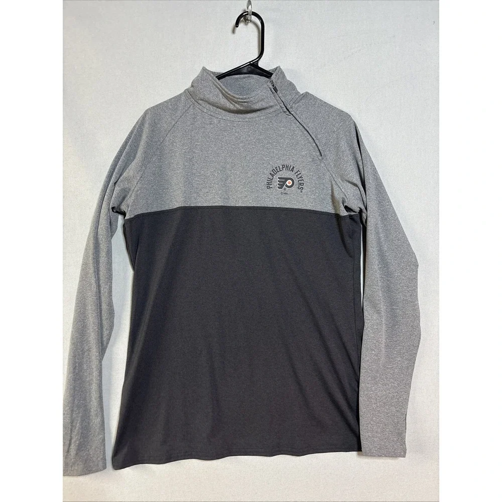 NHL Women's Philadelphia Flyers Pullover Jacket Gray, Large 12/14